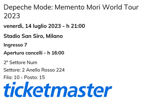Biglietti depeche mode - 2,