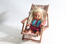 Set Vecchia Bambola Con Sedia