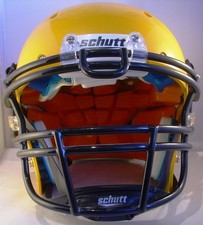 Casco da calcio Schutt Recruit Hybrid Plus, giallo, YXL con maschera ROPO-UB, nero