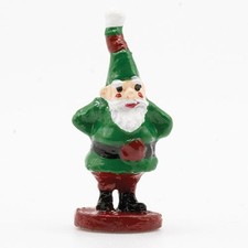 Casa delle Bambole Miniatura Gnomo di Natale Dipinto a Mano