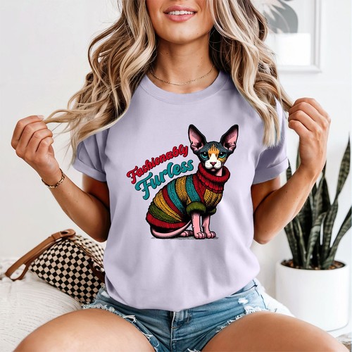Shirt maglione donna sphynx - t-shirt,