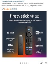 Fire TV Stick 4K MAX Amazon Streaming WiFi Dolby Vision Telecomando Vocale Alexa