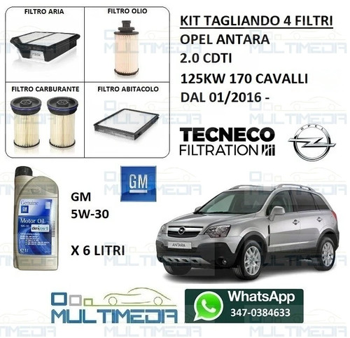 Tagliando filtri lt olio - e,