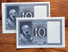 Italia 10 Lire 1939 coppia