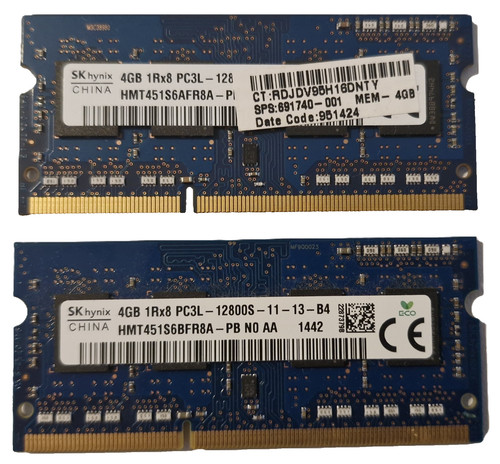 Memoria ram 8gb 4gb sk - memoria, x