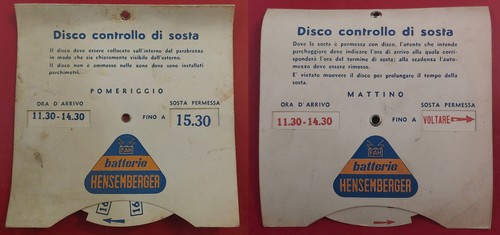 Disco controllo sosta - controllo, di
