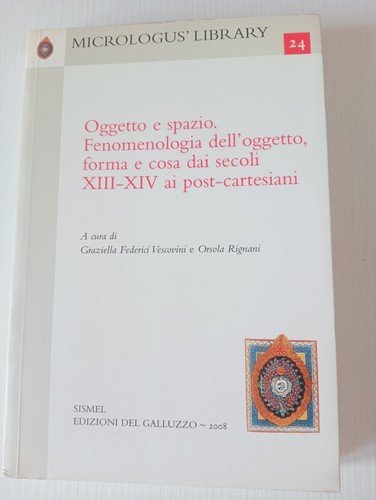 Oggetto spazio fenomenologia - oggetto, e