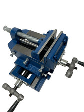 MORSA A CROCE DA BANCO IN GHISA CON GANASCE IN ACCIAIO TRAPANO A COLONNA 100MM