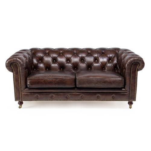 Divano vintage pelle chester - vintage,