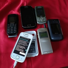 Lotto 6 Telefoni Cellulari vintage rari Usati Samsung Galaxy e Brondi