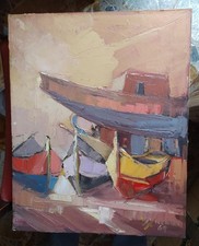 Antonio Di Viccaro ( 1935) Porto 1969 bellissimo dipinto vero affare