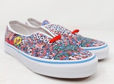 Scarpe slip-on classiche Vans X Where's Waldo Find Steve Beach da uomo taglia 9,5