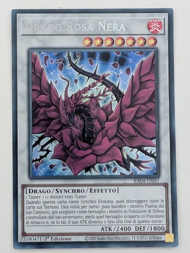 Drago rosa nera rara - yu-gi-oh!,