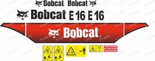  KIT BOBCAT E16 MINI SET ADESIVI DECALCOMANIA ESCAVATORE-