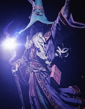 Modellino Merlin Arthurian Legend stampato in 3D, kit modello mago saggio non dipinto