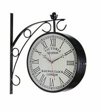 Orologio parete nero double - da,