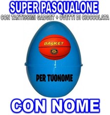 BASKET SUPER PASQUALONE SORPRESONE UOVO DI PASQUA CONTENITORE GAME SPORT BAMBINO