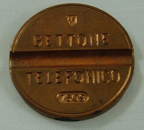 Gettone italia telefonico - gettone,