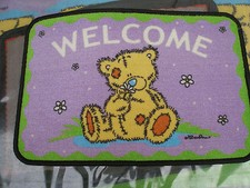 Zerbino stuoino tappetino tappeto 58x39 cm "Tatty Teddy" Carte Blanche Greetings