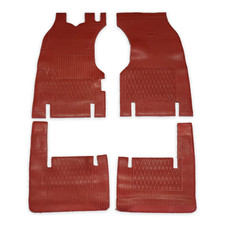 SERIE TAPPETI IN GOMMA PER FIAT TOPOLINO EPOCA 4 PEZZI TAPPETINI LASSY