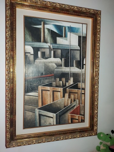 Marcello scuffi olio tela - olio,