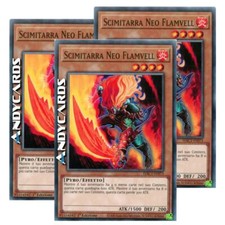 3x SCIMITARRA NEO FLAMVELL • (Neo Flamvell Sabre) • Comune • HAC1 IT073 • 1Ed