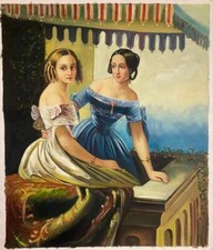 Dipinto olio su tela dipinto a