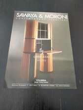1987 VOLUMINIA DESIGN BY ADOLFO NATALINI SAWAYA & MORONI PROD. VINTAGE PUB AD
