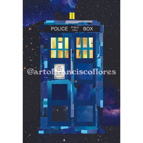 Cartolina doctor who tardis - cartolina,