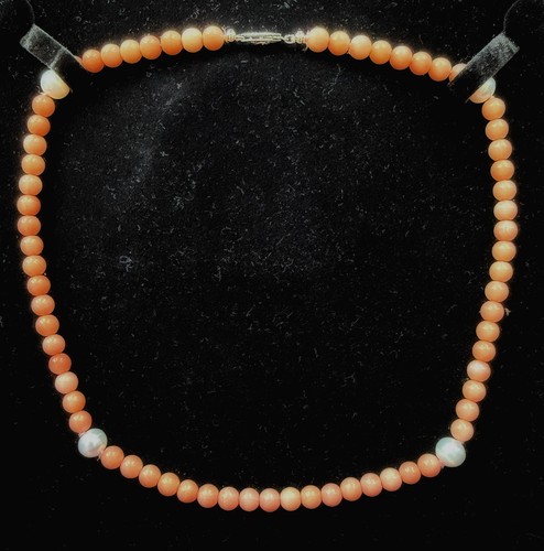 Collana corallo vera pelle - , di