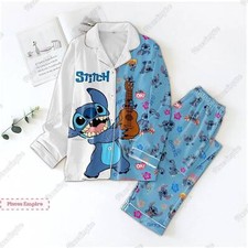 Set Pigiama Stitch Divertente, Camicia Famiglia Stitch Ohana, Stitch Disney Donna