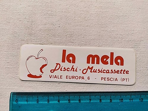 Adesivo mela pescia dischi - mela,