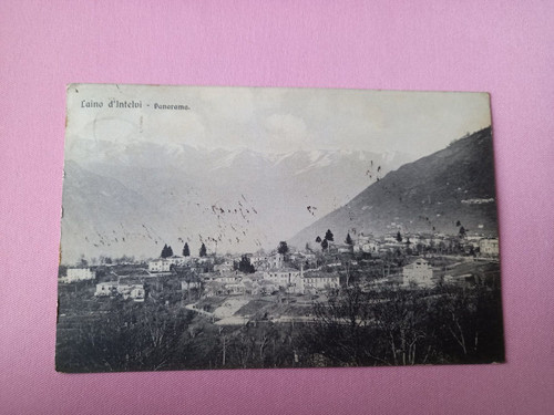 Cartolina antica laino - d, '