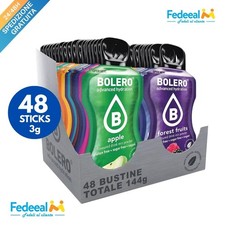 BOLERO Sticks 3g MIX 48 Bustine Miste Assortite Preparato Istantaneo per Bevande