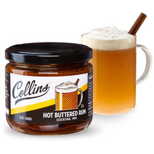 Hot buttered rum - buttered,