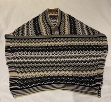 Mantello in maglia misto lana