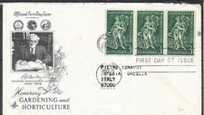 1958 STATI UNITI F.D.C. ONORARE GIARDINAGGIO E ORTICOLTURA