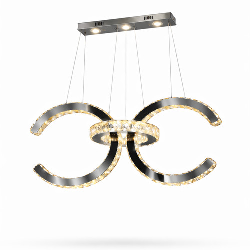 Lampadario vetro punti luce - vetro,