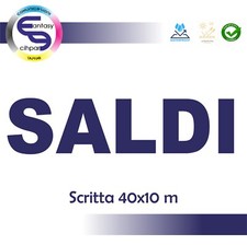 Adesivo vetrina negozio SALDI