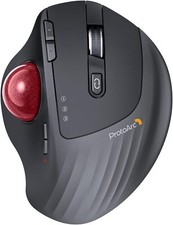 Mouse Trackball Senza Fili, 2.4 G USB e Bluetooth Ergonomico Angolo Regolabile