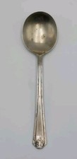 Cucchiaio piatto largo posate vintage home silver plate misure 18cm