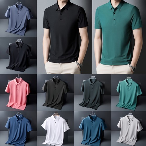 Polo uomo tinta unita manica