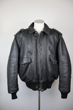 SCHOTT GIUBBINO PELLE GIACCA UOMO Tg 50 MAN VINTAGE LEATHER JACKET CASUAL LOGO