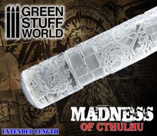 Rullo testurizzato FOLLIA di Cthulhu MADNESS - Mattarello basette basi wargames