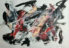 Silvio FORMICHETTI (1969) DIPINTO QUADRO Tecnica MISTA Opera Informale del 2013