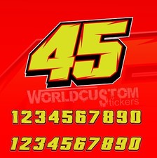 Adesivi Stickers Numeri Gara
