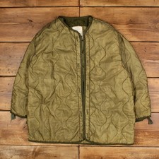 Giacca militare vintage S fodera trapuntata OG verde