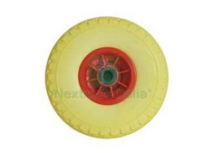 1PZ RUOTA PER CARRELLO PU PIENA MM.260 CERCHIO IN PLASTICA Ø MM.260X85 FORO MM.: