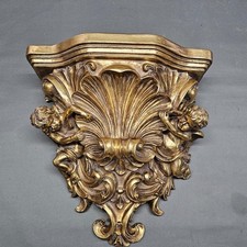 Dorato Console Muro 35 CM Angelo Veneziana Console Stile Antico Tavola da Muro