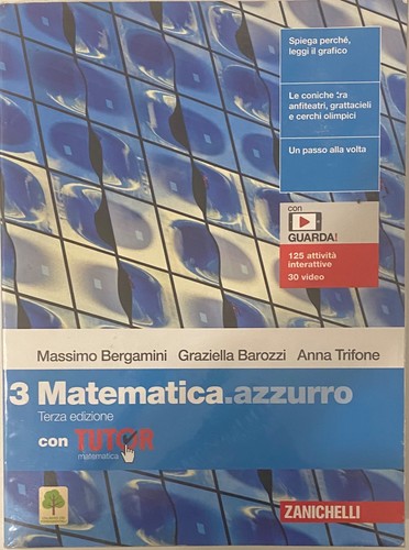 Matematica azzurro terza - azzurro,